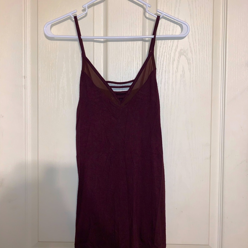 American Eagle Soft Maroon Tank Top